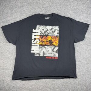 Popular Poison Shirt Mens 4XL Black Hustle Secure The Bag Money Graphic Tee